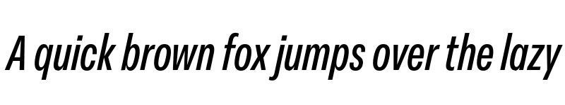 Preview of FONTSPRING DEMO - Peridot Latin Cond SemiBold Italic font