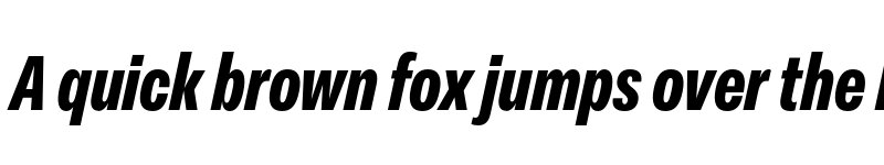 Preview of FONTSPRING DEMO - Peridot Latin Condensed Black Italic font