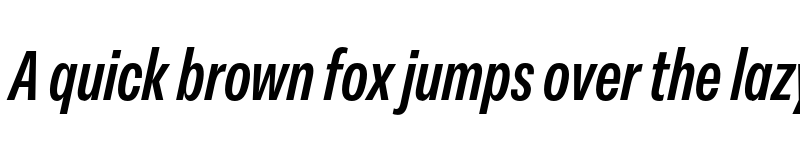 Preview of FONTSPRING DEMO - Peridot Latin Condensed Bold Italic font