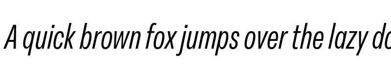 Preview of FONTSPRING DEMO - Peridot Latin Condensed Italic font