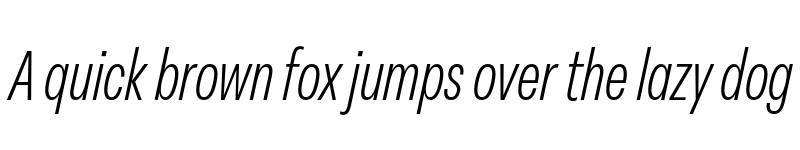 Preview of FONTSPRING DEMO - Peridot Latin Condensed Light Italic font