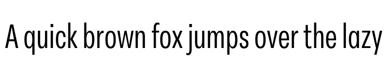 Preview of FONTSPRING DEMO - Peridot Latin Condensed Regular font