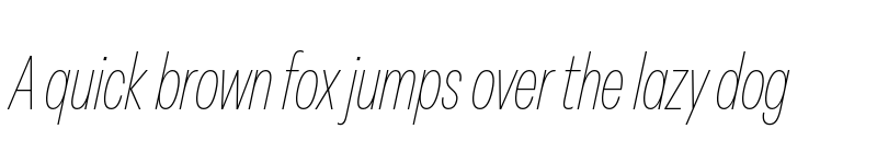 Preview of FONTSPRING DEMO - Peridot Latin Condensed Thin Italic font