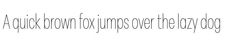 Preview of FONTSPRING DEMO - Peridot Latin Condensed Thin Regular font