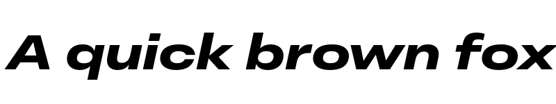 Preview of FONTSPRING DEMO - Peridot Latin Extended ExBold Italic font