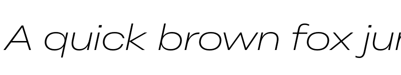 Preview of FONTSPRING DEMO - Peridot Latin Extended ExLight Italic font