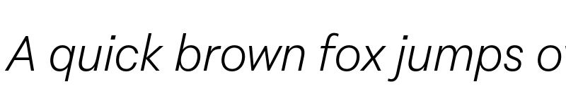 Preview of FONTSPRING DEMO - Peridot Latin Light Italic font