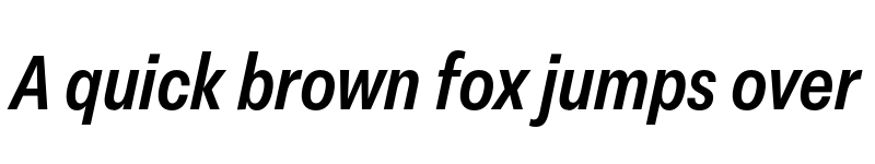 Preview of FONTSPRING DEMO - Peridot Latin Narrow Bold Italic font