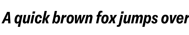 Preview of FONTSPRING DEMO - Peridot Latin Narrow ExtraBold Italic font