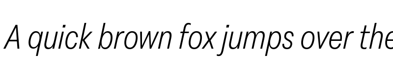 Preview of FONTSPRING DEMO - Peridot Latin Narrow Light Italic font