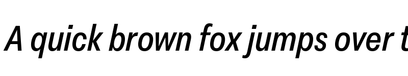 Preview of FONTSPRING DEMO - Peridot Latin Narrow SemiBold Italic font