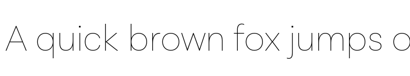 Preview of FONTSPRING DEMO - Peridot Latin Thin Regular font