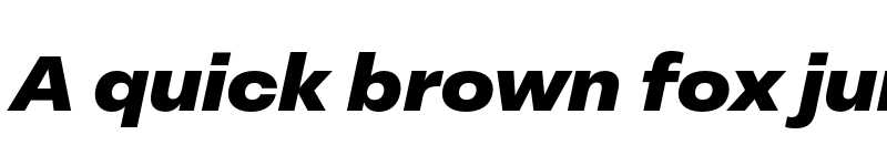 Preview of FONTSPRING DEMO - Peridot Latin Wide Black Italic font