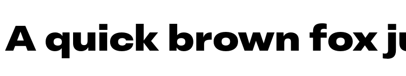 Preview of FONTSPRING DEMO - Peridot Latin Wide Black Regular font