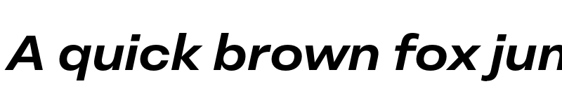 Preview of FONTSPRING DEMO - Peridot Latin Wide Bold Italic font