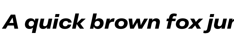 Preview of FONTSPRING DEMO - Peridot Latin Wide ExtraBold Italic font