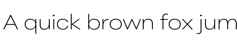 Preview of FONTSPRING DEMO - Peridot Latin Wide ExtraLight Regular font