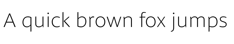 Preview of FONTSPRING DEMO - Petala Pro Thin Regular font