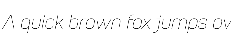 Preview of FONTSPRING DEMO - Petrov Sans Thin Italic font