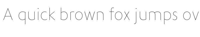 Preview of FONTSPRING DEMO - Phoenica PRO Hairline 15 Regular font