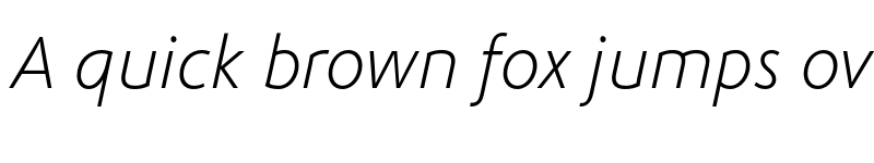Preview of FONTSPRING DEMO - Phoenica PRO Light Italic font