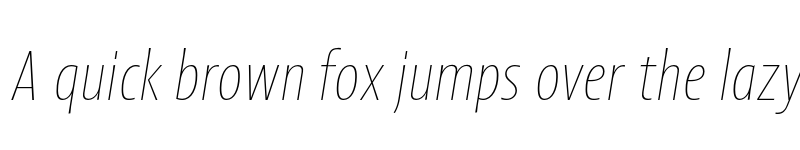 Preview of FONTSPRING DEMO - Picador Sans ExtraThin Italic font