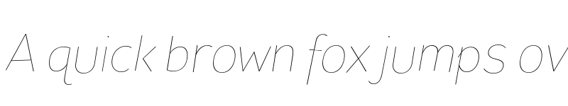 Preview of FONTSPRING DEMO - Pines Thin Italic font