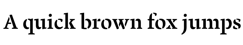 Preview of FONTSPRING DEMO - Pochoir Regular font