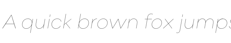 Preview of FONTSPRING DEMO - Point Hairline Italic font