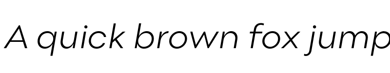 Preview of FONTSPRING DEMO - Point Light Italic font