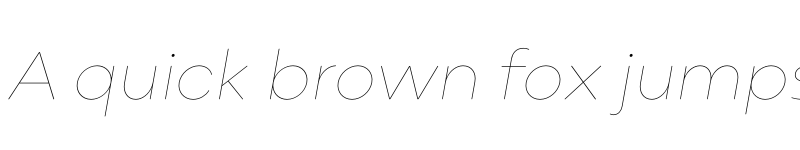 Preview of FONTSPRING DEMO - Point Soft Hairline Italic font