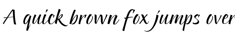 Preview of FONTSPRING DEMO - Pointed Brush Regular font