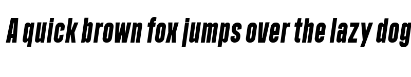 Preview of FONTSPRING DEMO - Polate A1 Black Italic font