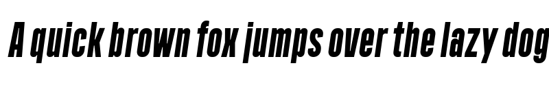 Preview of FONTSPRING DEMO - Polate Black Italic font