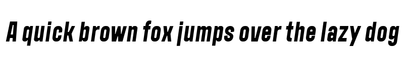 Preview of FONTSPRING DEMO - Polate D4 Bold Italic font