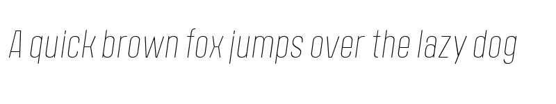 Preview of FONTSPRING DEMO - Polate D4 Thin Italic font