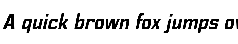Preview of FONTSPRING DEMO - Polyflec Rg Bold Italic font