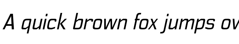 Preview of FONTSPRING DEMO - Polyflec Rg Italic font