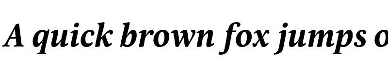 Preview of FONTSPRING DEMO - Pona Bold Italic Regular font