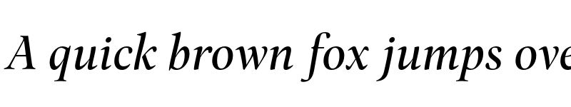 Preview of FONTSPRING DEMO - Pona Display Medium Italic Regular font