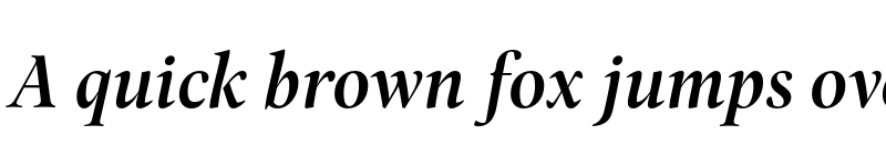 Preview of FONTSPRING DEMO - Pona Display Semibold Italic Regular font