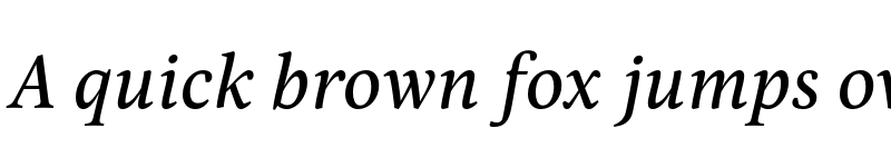 Preview of FONTSPRING DEMO - Pona Medium Italic Regular font