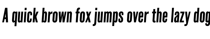 Preview of FONTSPRING DEMO - Poster Sans Bold Italic font