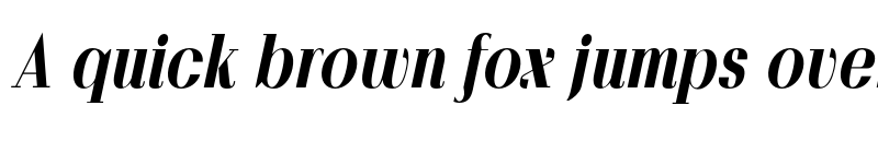 Preview of FONTSPRING DEMO - Povetarac Didone Black Italic Regular font