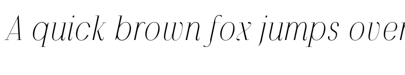 Preview of FONTSPRING DEMO - Povetarac Didone Regular Italic Regular font