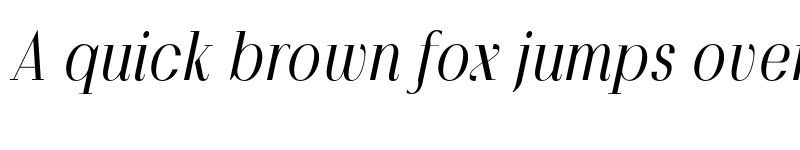 Preview of FONTSPRING DEMO - Povetarac Didone Semi Bold Italic Regular font