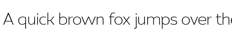 Preview of FONTSPRING DEMO - Pradock Sans ExtLt Regular font