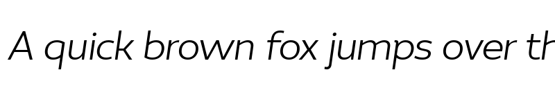 Preview of FONTSPRING DEMO - Pradock Sans Light Slant Regular font