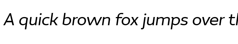 Preview of FONTSPRING DEMO - Pradock Sans Slant Regular font