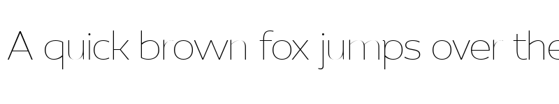 Preview of FONTSPRING DEMO - Pradock Sans Thin Regular font